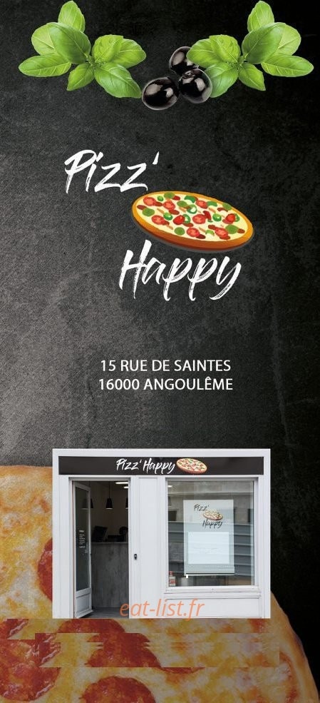 Pizz'Happy — carte page 1