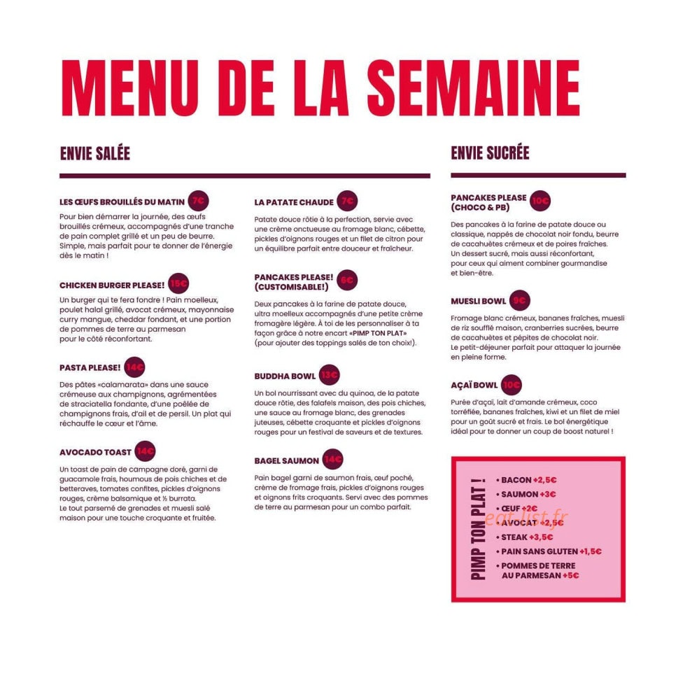 Please Café — carte page 2