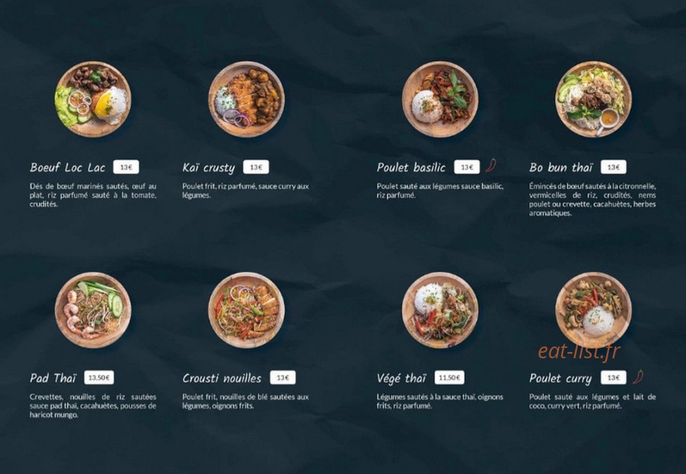 Soi Thai — carte page 1