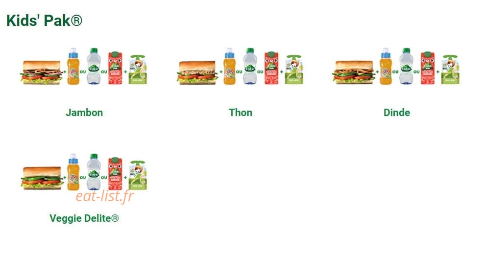 Subway — carte page 4