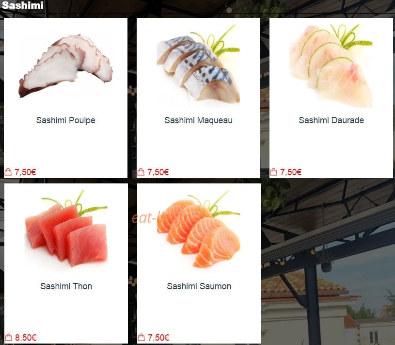 Sushi H — carte page 5