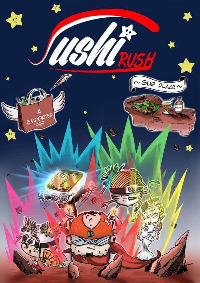 Sushi rush — carte page 1