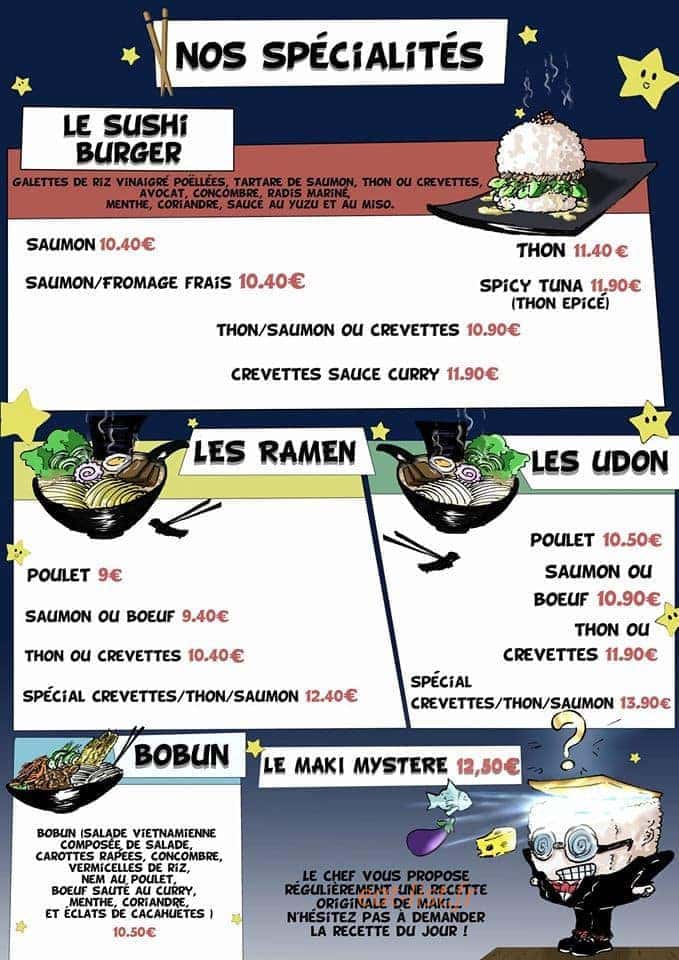 Sushi rush — carte page 4