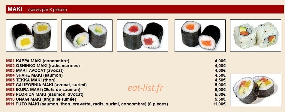 Sushi Yo Up — carte page 5