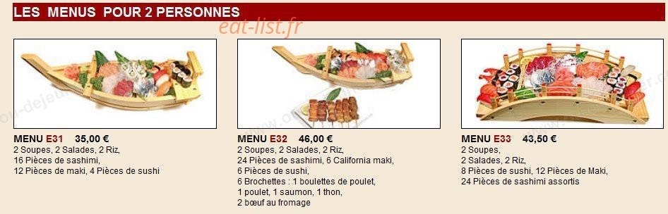 Sushi Yo Up — carte page 10