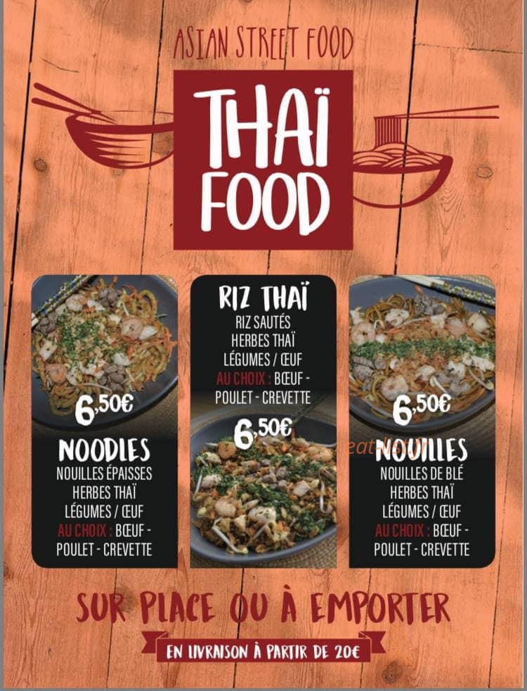 Thaï food — carte page 3