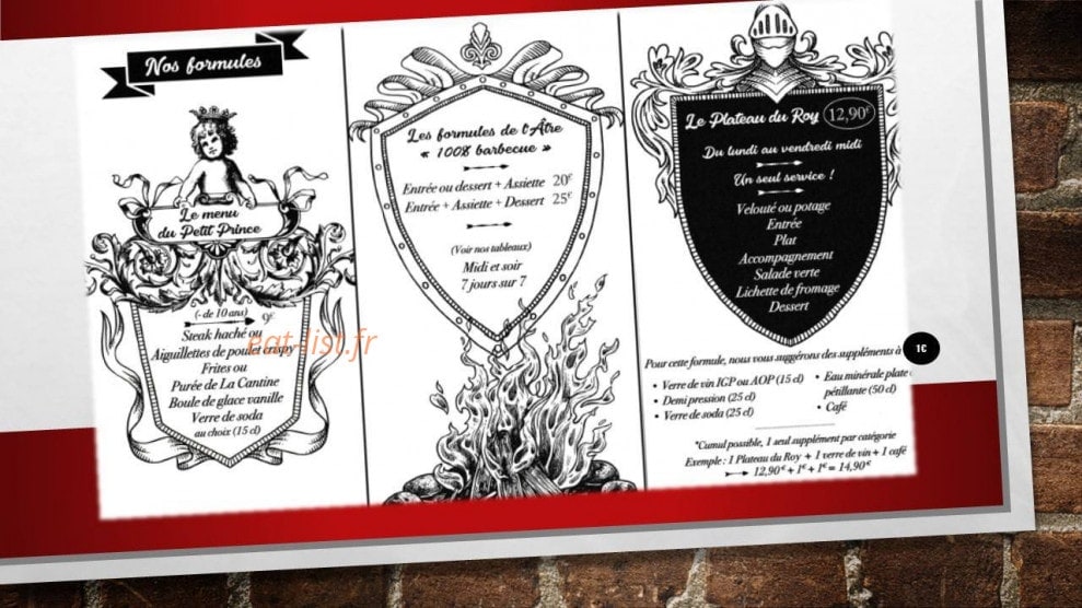 La Cantine du Roy — carte page 5