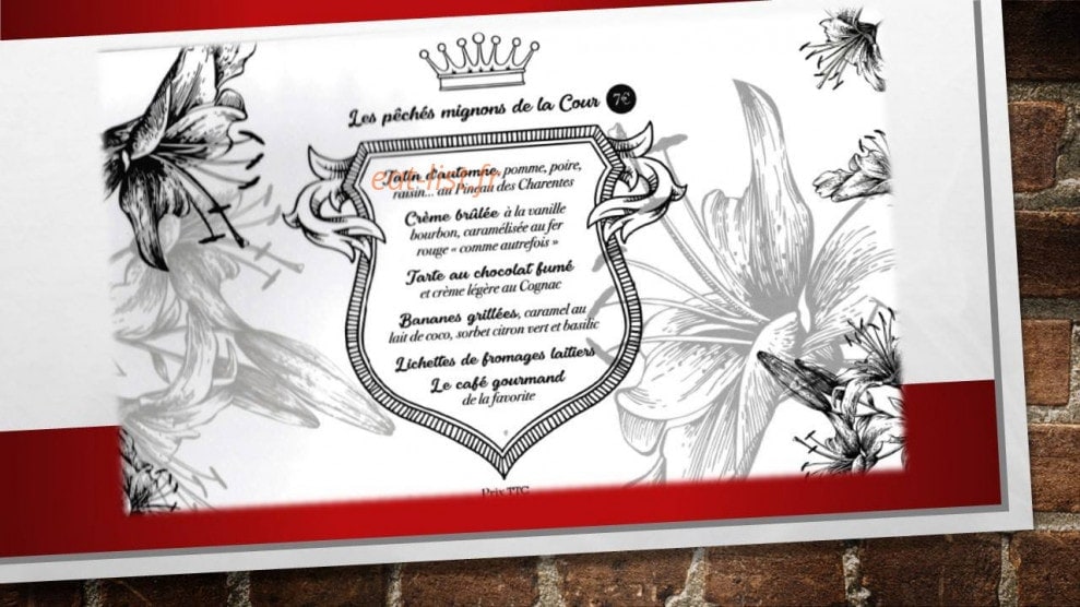 La Cantine du Roy — carte page 6