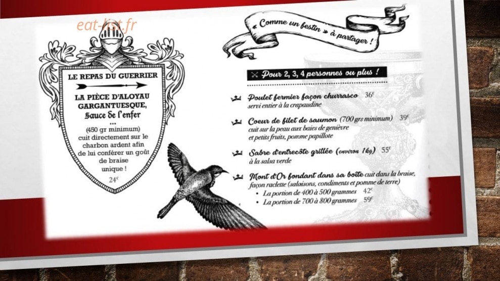 La Cantine du Roy — carte page 3