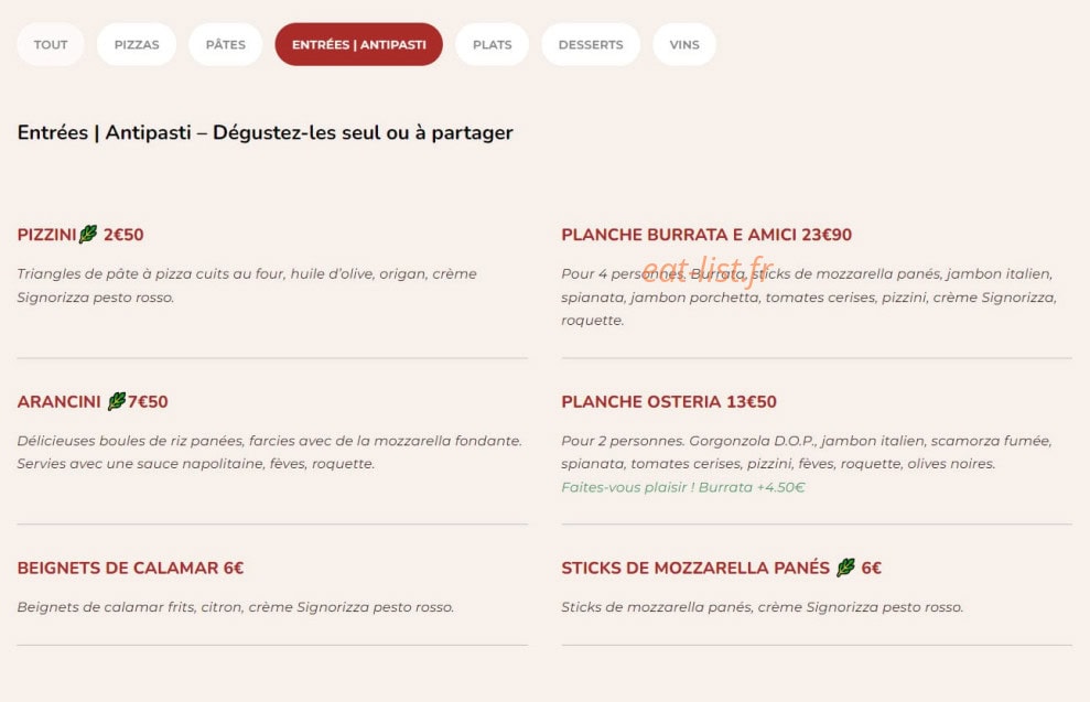 Signorizza — carte page 3
