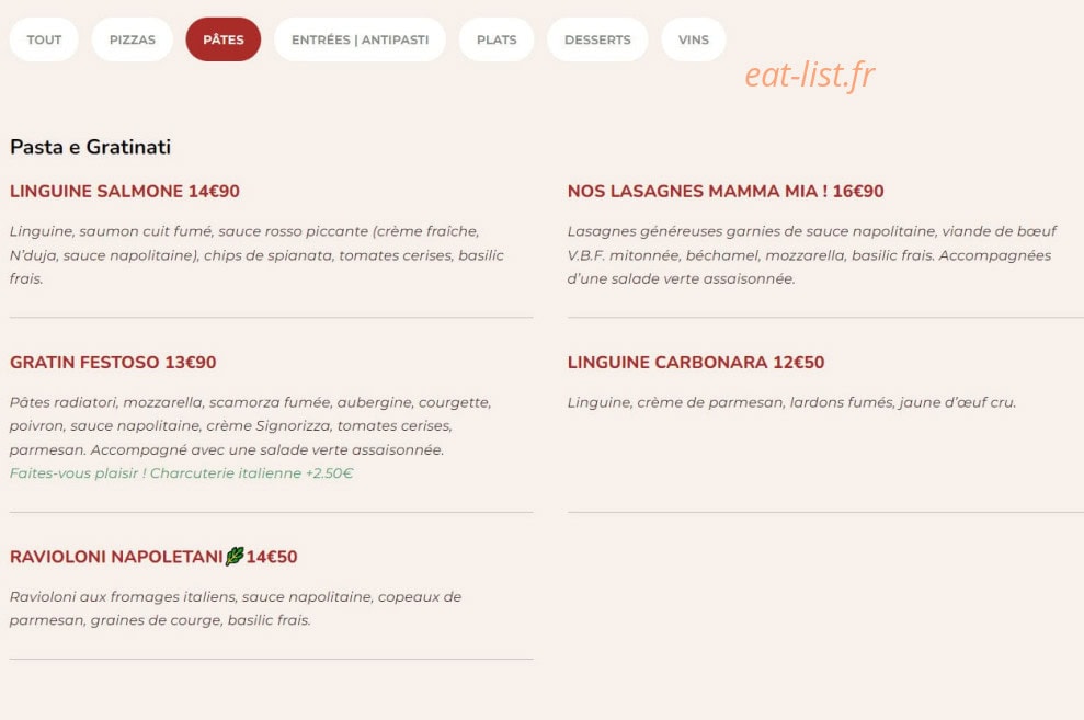 Signorizza — carte page 2