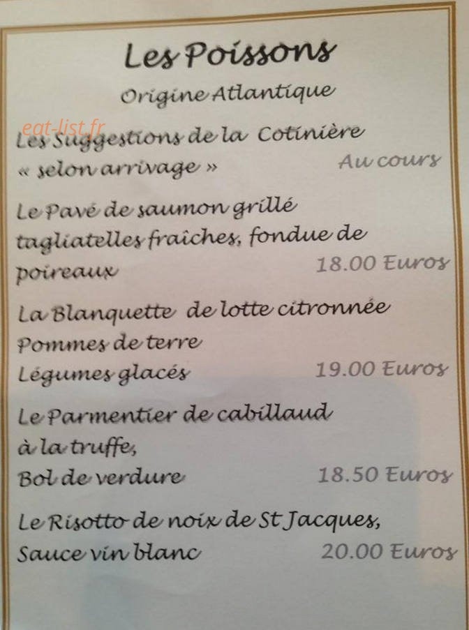 Chez Aristide — carte page 3