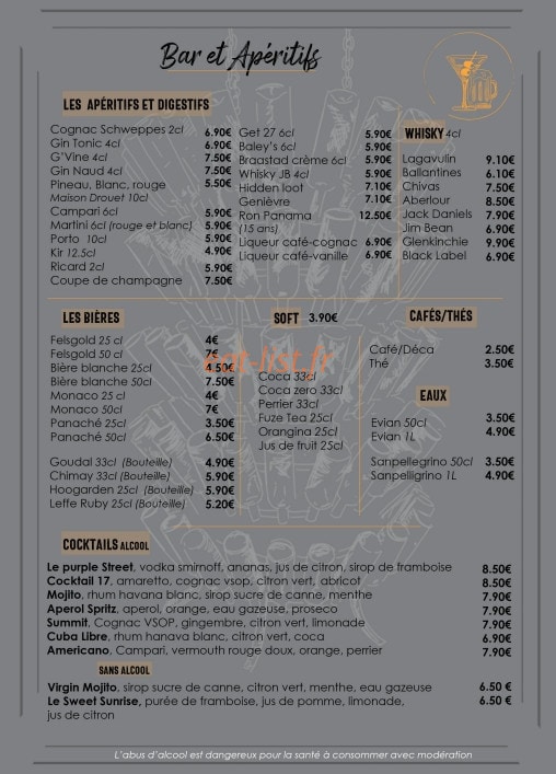 Comptoir 17 — carte page 3