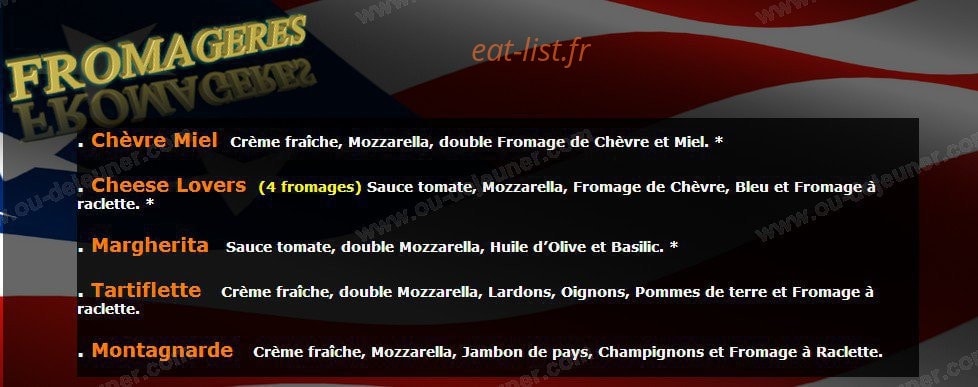 Délice pizza — carte page 2