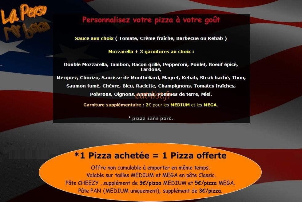 Délice pizza — carte page 6