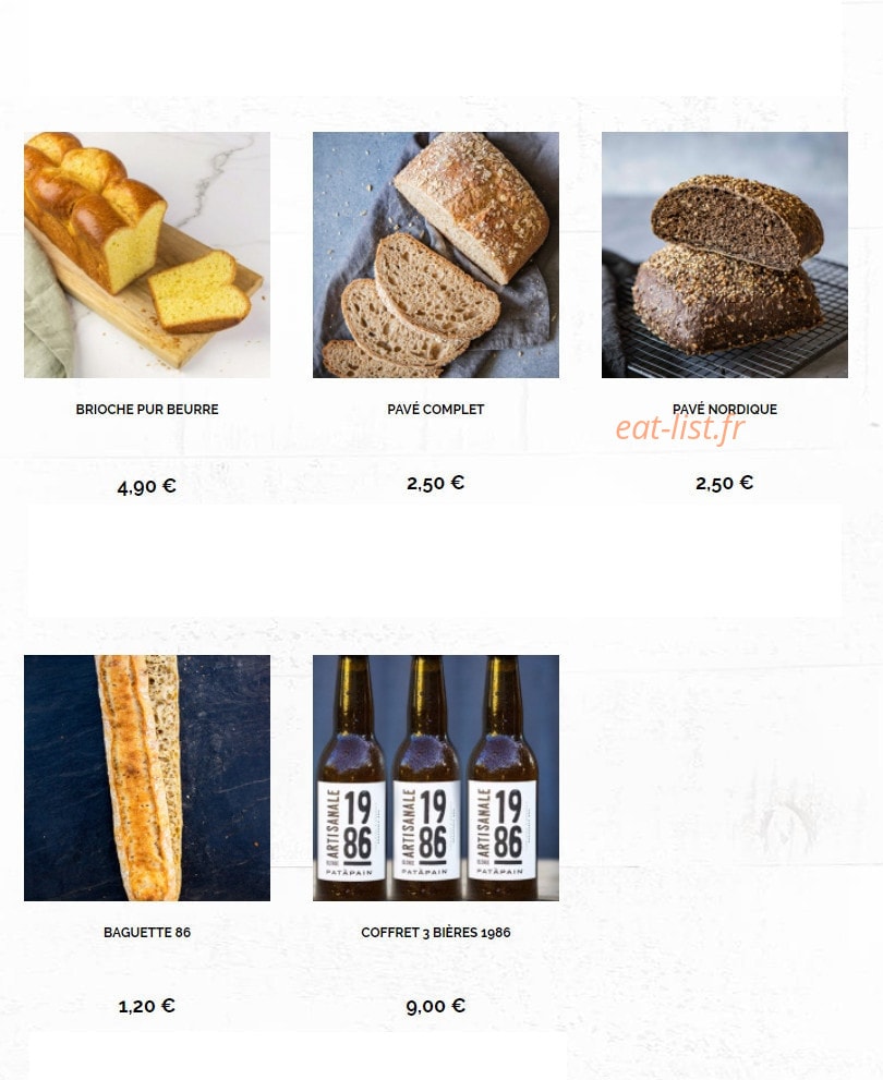 Patapain — carte page 6