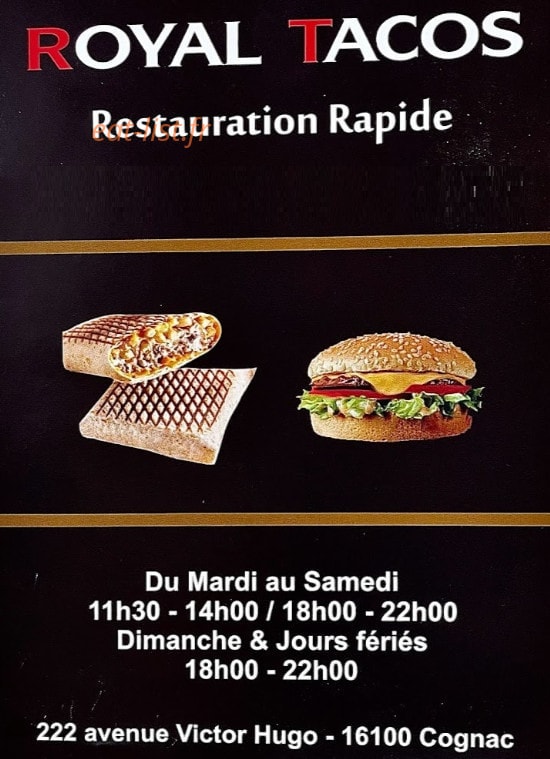 Royal Tacos — carte page 1