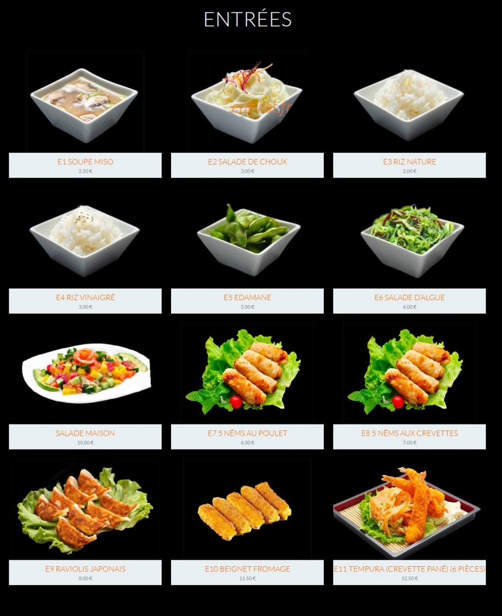 Sushi Neuf — carte page 6