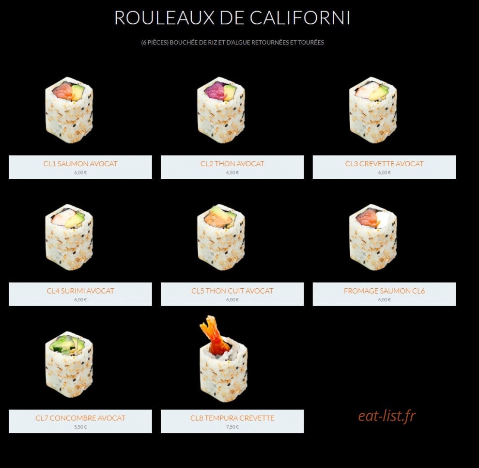 Sushi Neuf — carte page 13