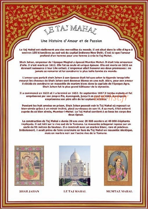 Taj Mahal — carte page 11