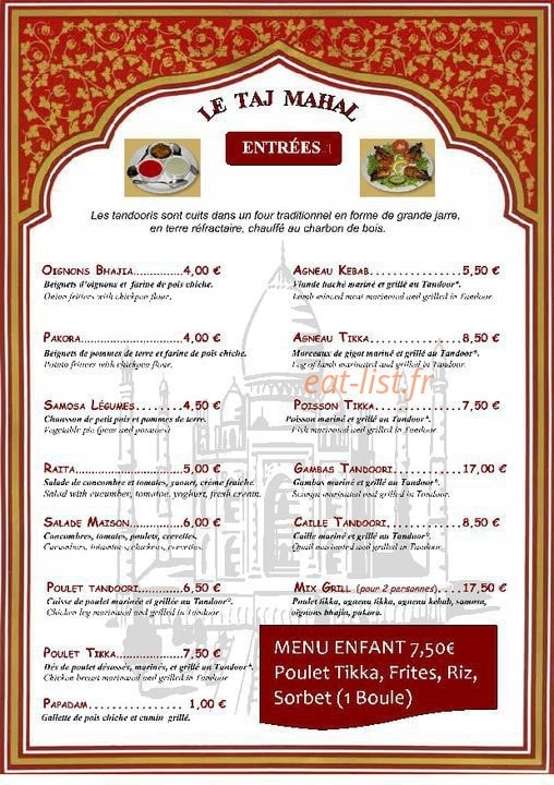 Taj Mahal — carte page 1