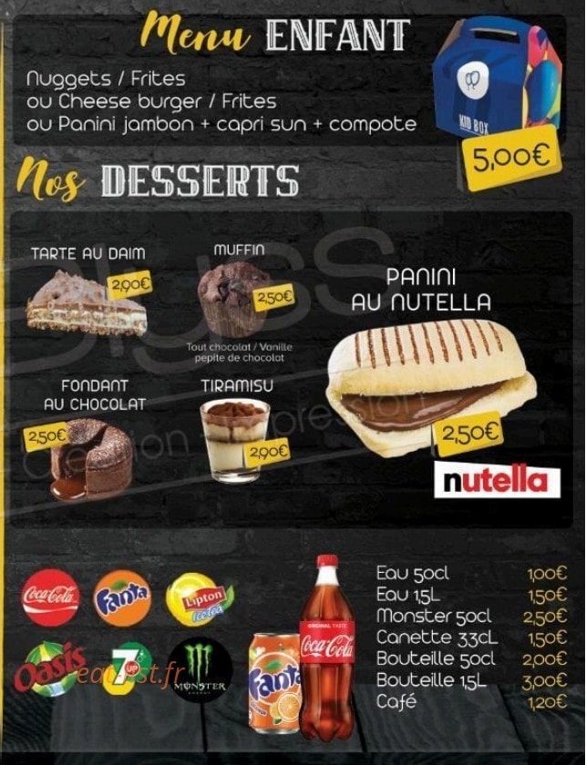 Castel tacos — carte page 2
