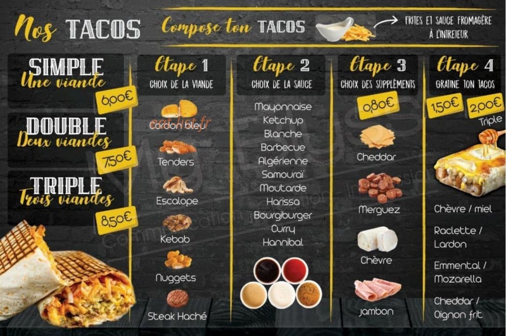 Castel tacos — carte page 3