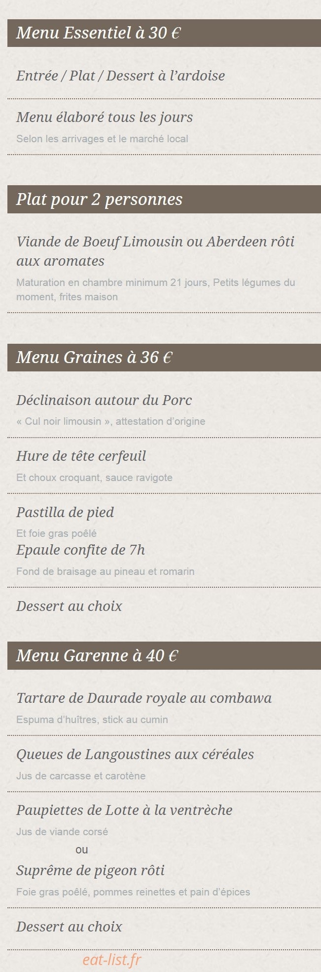 Graines et Garenne — carte page 2