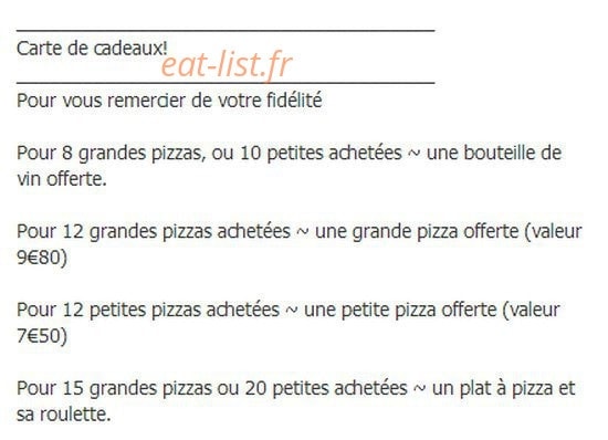 La grange aux pizzas — carte page 3