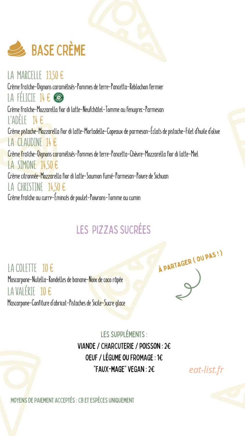 Basilic & Romarin — carte page 2