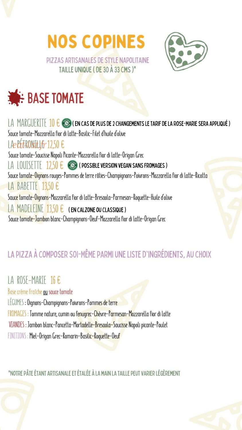 Basilic & Romarin — carte page 1