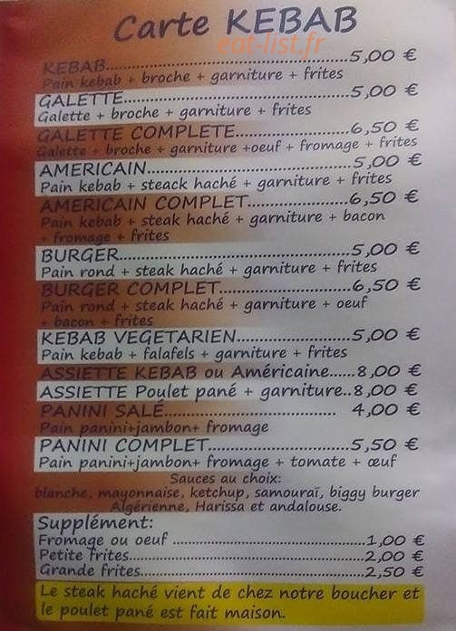 Les Saveur Latine — carte page 3