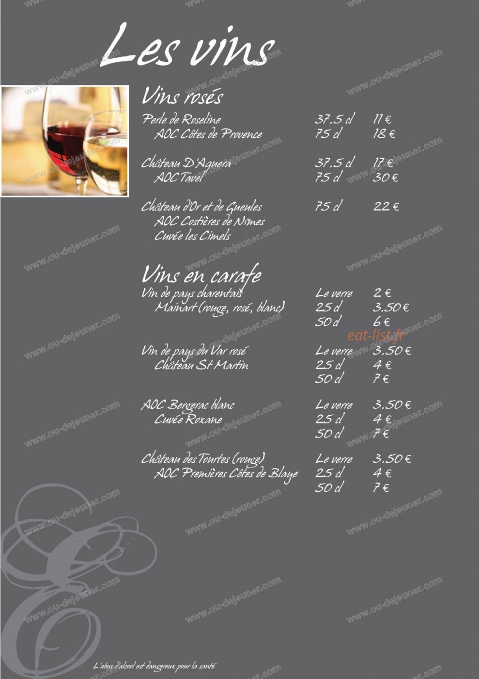 L'Entrecote — carte page 8
