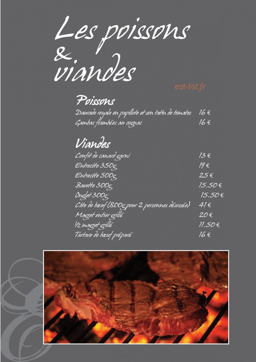 L'Entrecote — carte page 7
