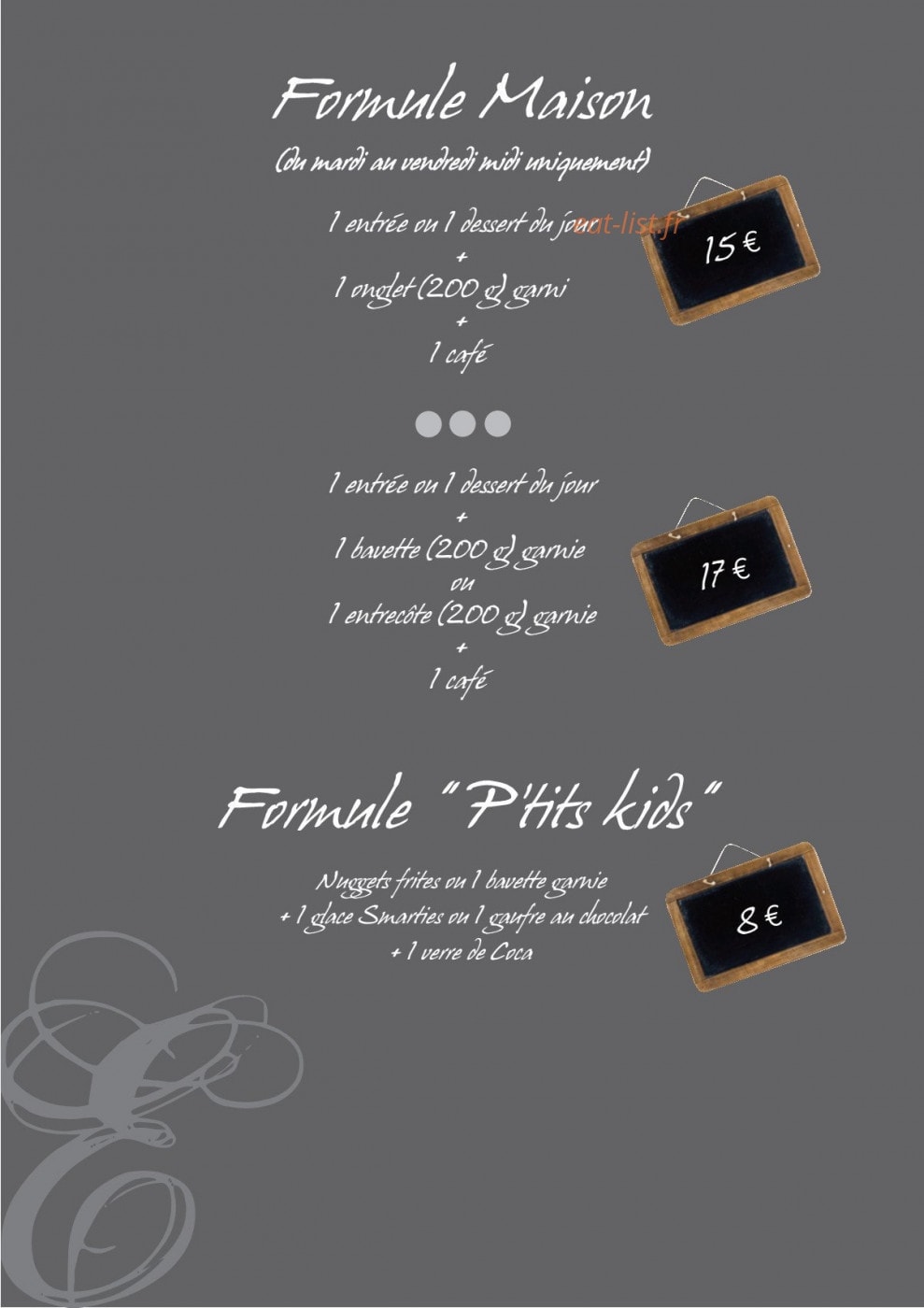L'Entrecote — carte page 9