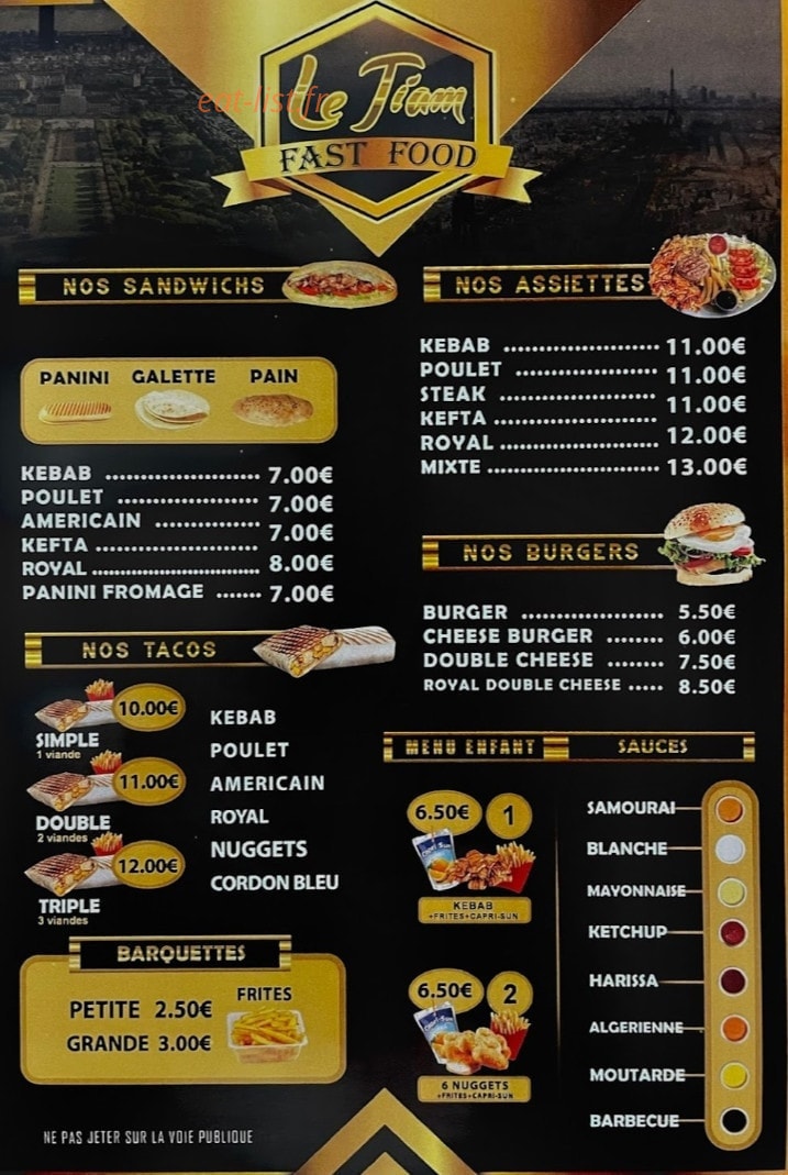 Le tiam — carte page 1