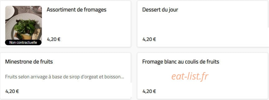 Bistrot du marché Jarnac — carte page 9