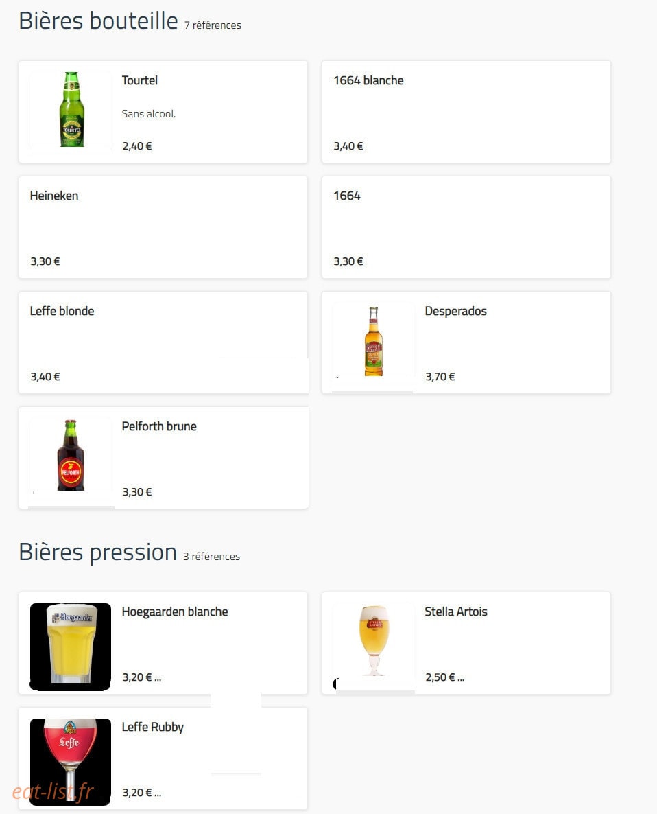 Bistrot du marché Jarnac — carte page 12