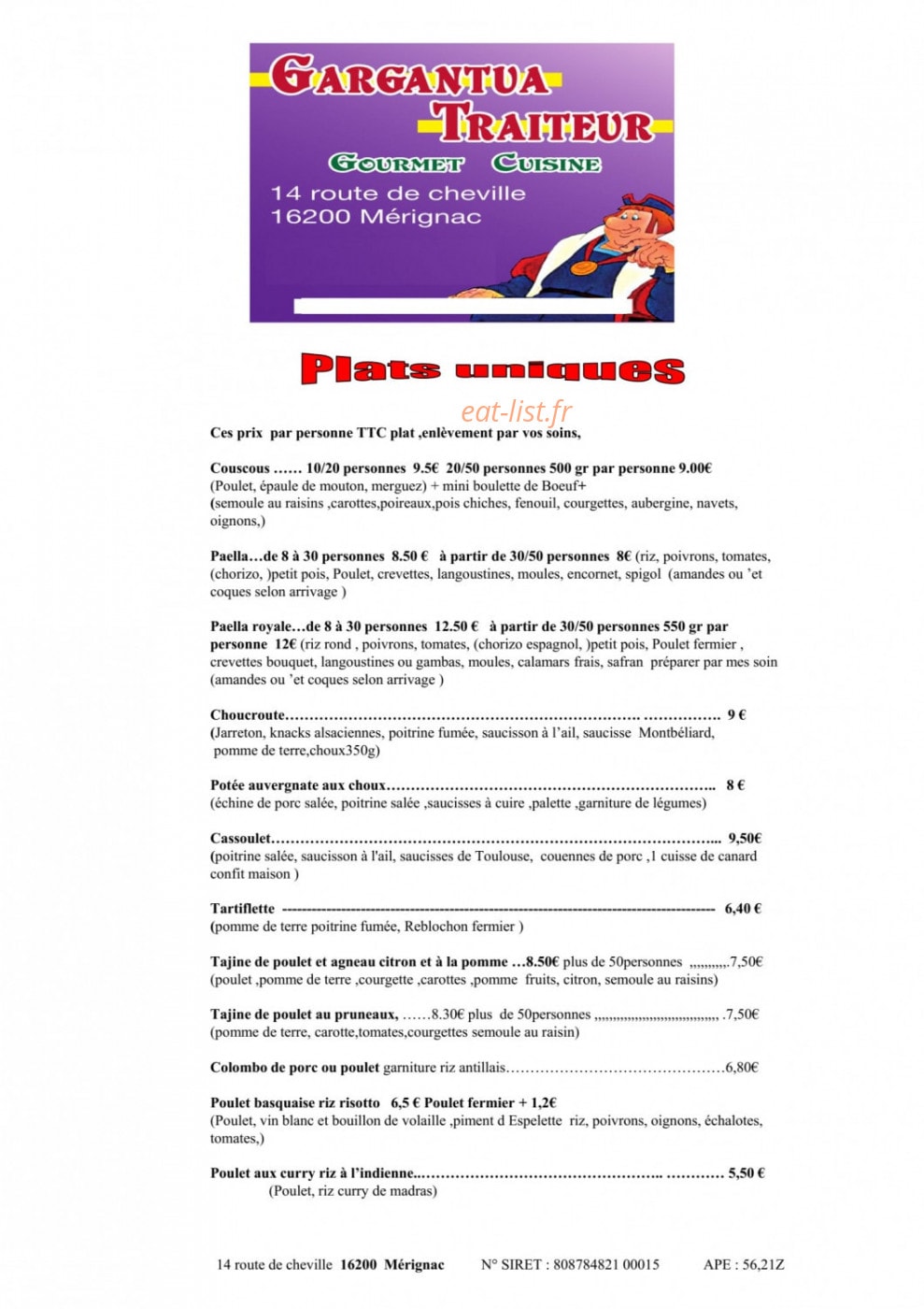 Gargantua — carte page 1