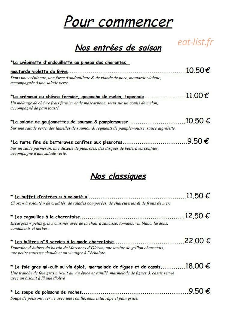 Beau Rivage — carte page 6