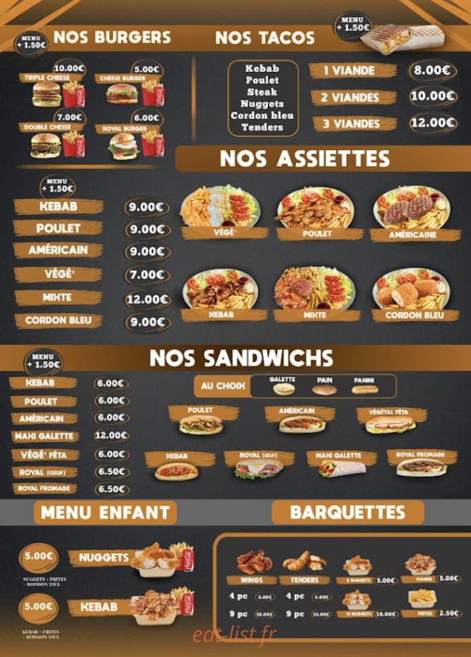 Chez Racho — carte page 1