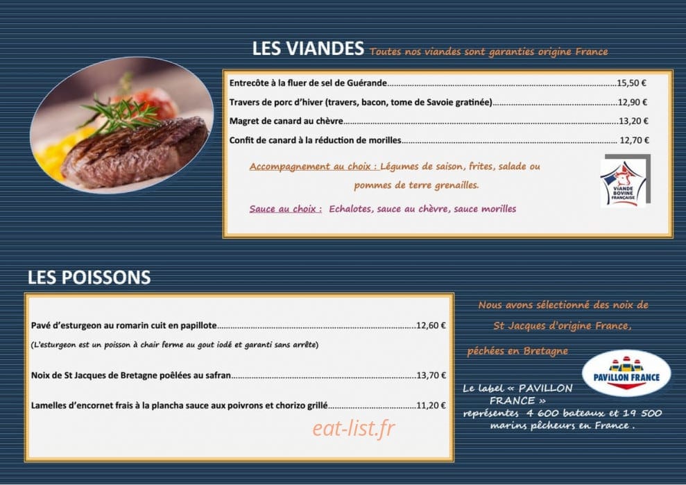 La Belle Etoile — carte page 7