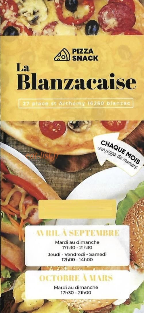 La Blanzacaise — carte page 1