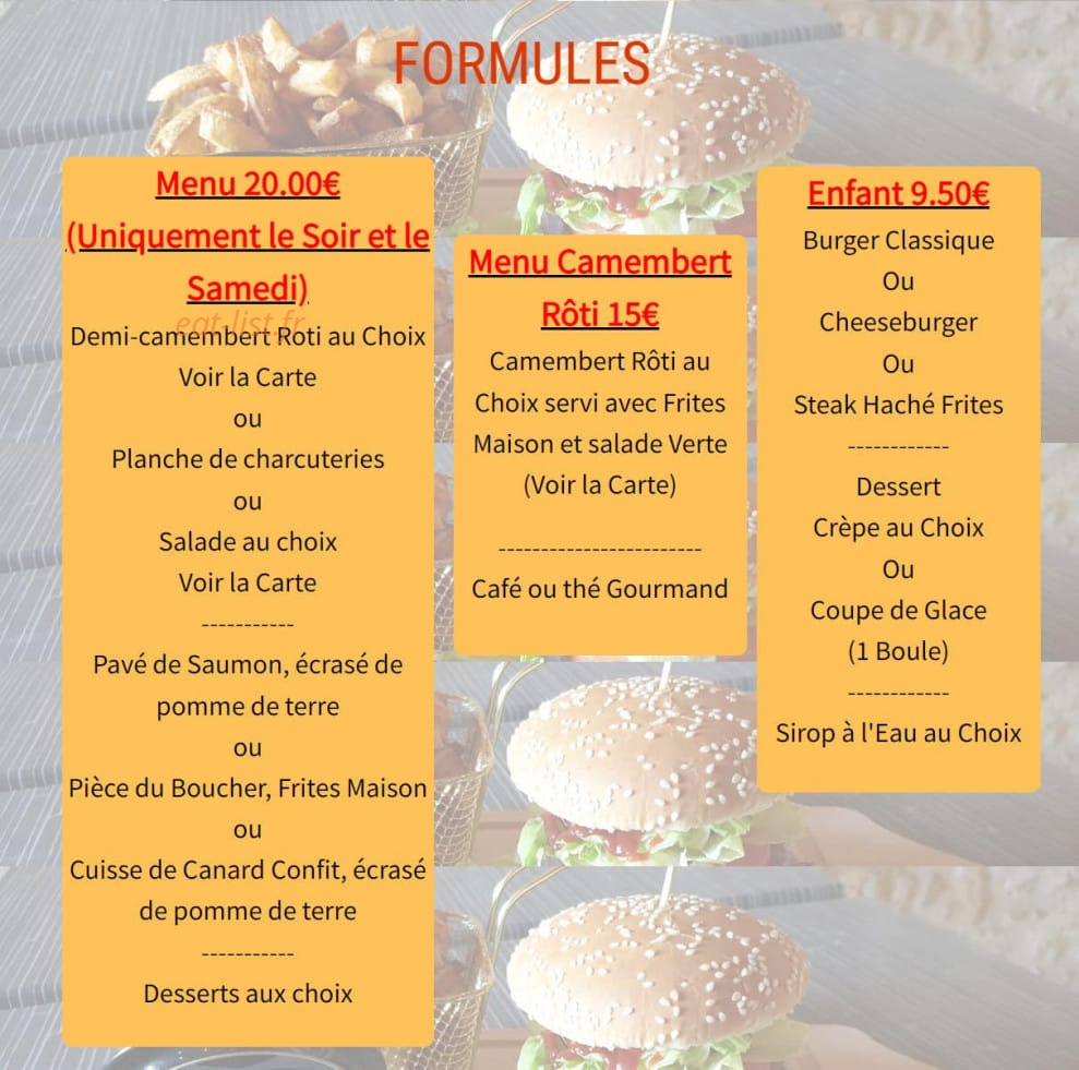 Le Bistrot — carte page 4