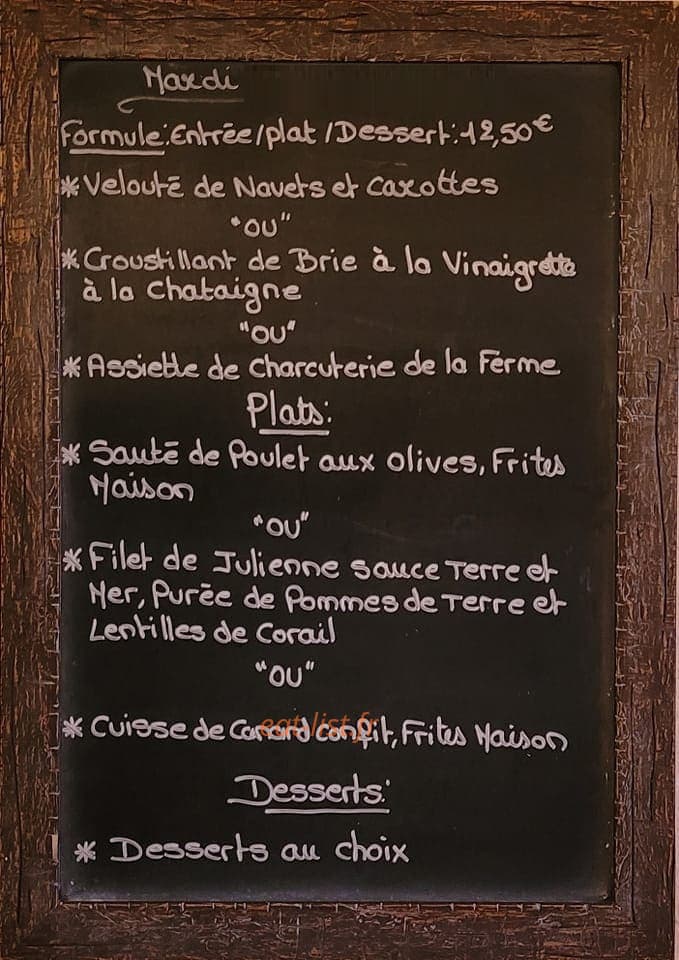 Le Bistrot — carte page 6