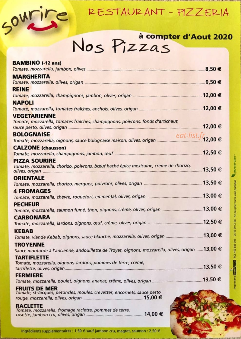 Sourire — carte page 1