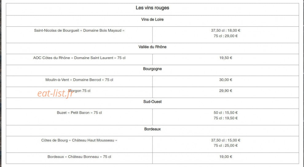 La Brasserie Lucky — carte page 7