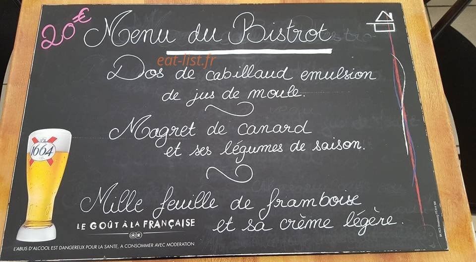 Le Relais des Iles — carte page 1