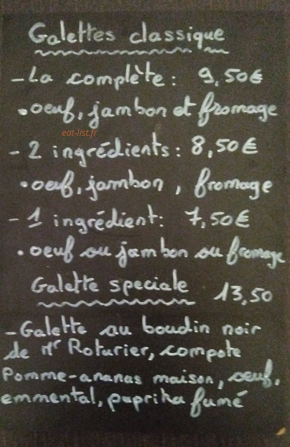 Bar du lavoir — carte page 1