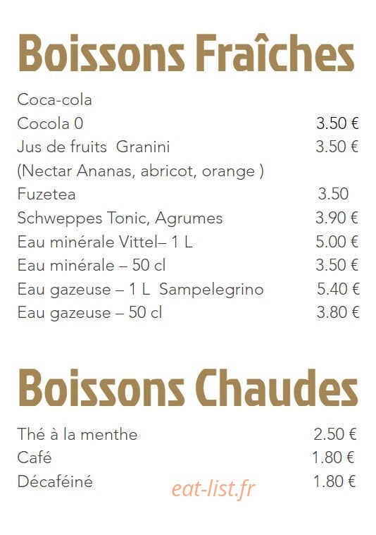 Le Marrakech — carte page 6